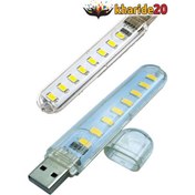 تصویر قیمت چراغ LED دو طرفه پورت USB سایز کوچک 