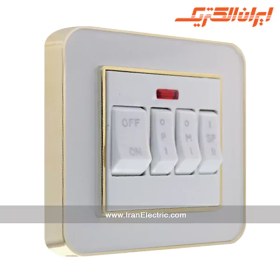 تصویر کلید کولر ارس متال طلایی سفید 