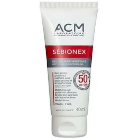 تصویر ضد آفتاب مات کننده ای سی ام SEBIONEX مدل مات کننده حاوی SPF50 حجم 40 میل 