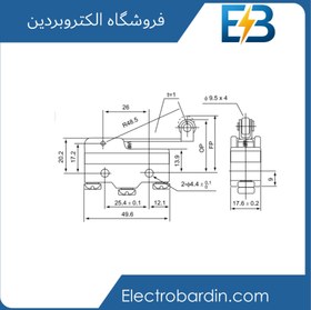 تصویر میکروسوئیچ سه پیچ 