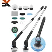 تصویر فرچه برقی شارژی ضد آب با صفحه نمایش LED و دسته قابل تنظیم 