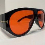 تصویر عینک آفتابی تام فورد با طرح تِرتویز (Tortoise Shell) 