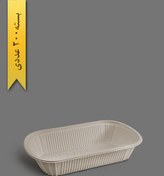 تصویر ظرف غذای گیاهی تک خانه - آملون ( کارتن 200 عددی ) 