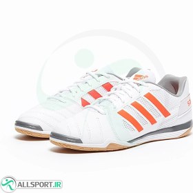 تصویر کفش فوتسال آدیداس تاپ سالا طرح اصلی Adidas Top Sala IC White Red 