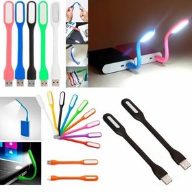 تصویر چراغ فانتزی usb LED بدنه بنفش رنگ 