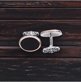 تصویر دکمه سردست مردانه | SilverPlus KG2622 