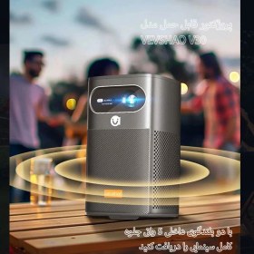 تصویر ویدئو پروژکتور هوشمند وی واچ مدل Vevshao Smart Projector V30 Vevshao Smart Projector V30