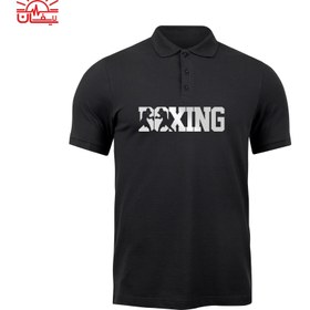 تصویر پولوشرت مشکی بوکس 