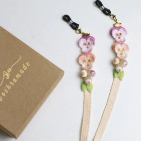 تصویر بند عینک گل بنفشه کد 236 