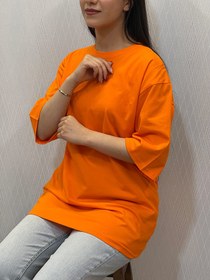 تصویر تیشرت لانگ ساده جنس سوپر نخ پنبه در رنگبندی متنوع Simple long t-shirt