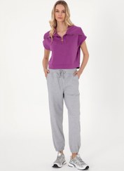 تصویر شلوار راحتی زنانه خاکی ملانژ یو اس پولو 