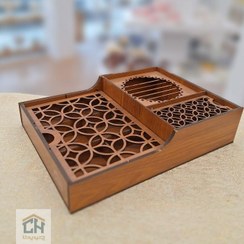 تصویر باکس پذیرایی چوبی وارمردار مدل 4097 
