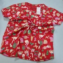 تصویر تیشرت نخ پنبه زنانه اچ اند ام قواره دار اصلی بنگلادشی T-shirt H&M