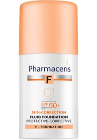 تصویر بی بی کرم فلوئید ضد آفتاب فارماسریز شماره 01 Ivory حجم 30میل 