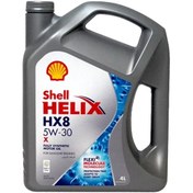 تصویر روغن موتور SHELL 5W30 SN پلاستیکی 5 لیتری 