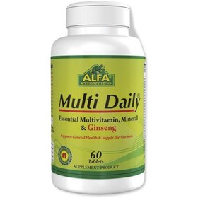 تصویر قرص مولتی دیلی آلفا ویتامینز 60 عدد Alfa Vitamins Multi Daily 60 Tablets