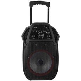 تصویر اسپیکر چمدانی بلوتوثی فلش خور TSCO TS-1850 + ریموت کنترل TSCO TS 1850 SUITCASE SPEAKER