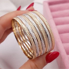 تصویر النگو دو رنگ دخترانه 