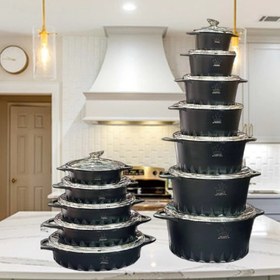 تصویر قابلمه چدن گرانیت SG سایز ۲۸ 