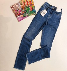 تصویر شلوار جین اسلیم کش فاق بلند ترک زنانه برشکا P23 