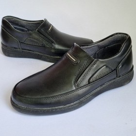 تصویر کفش مجلسی مردانه شیفر چرم مشکی سایز ۴۰ تا ۴۴ 