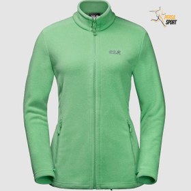 تصویر سویشرت زنانه جک ولفسکین MOONRISE JACKET WOMEN Green 