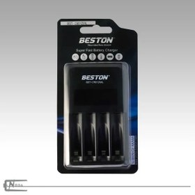 تصویر شارژر باتری بستون LCDدار 4تایی کد BESTON BST-C9012WL 