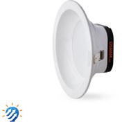 تصویر پنل سقفی LED توکار گرد 16 وات مدل درسان آلتون رای 