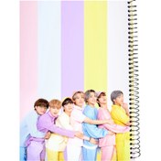 تصویر دفتر مشق ۱۰۰ برگ سیمی طرح بی تی اس کد BTS3 