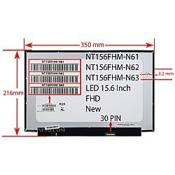 تصویر ال ای دی لپ تاپ 15.6 slim 30 pin ips led 15.6 slim 30 pin ips matte