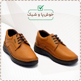 تصویر کفش بندی مردانه چرم طبیعی فلوتر مدل کلارک 
