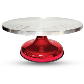 تصویر صفحه گردان کیک استیل پایه رنگی 