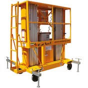 تصویر بالابر الکتروهیدرولیکی دو دکله با چرخ کارگاهی EHD1000 EHD1000