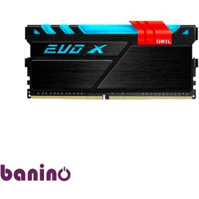 تصویر رم دسکتاپ DDR4 تک کاناله 2400 مگاهرتز CL17 گیل مدل Evo X ظرفیت 4 گیگابایت 