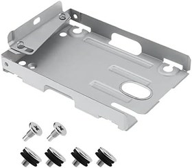 تصویر The Lord of the Tools 2.5 Inch Hard Disk Drive Holder Compatible with PS3 CECH-400X Series Super Slim HDD Mounting Bracket Support Tray Adapter with Screws 