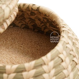 تصویر خمره حصیری برنج ۱۵ کیلویی 