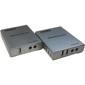 تصویر کی وی ام اکستندر HDMI تا 60 متر کی نت مدل K-EXKHD060 KNET KE760 Kvm Extender 60m