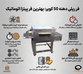 تصویر فر پیتزا ریلی دهنه ۵۰ کویر 