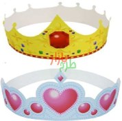 تصویر الگوی برش تاج مقوایی دخترانه و پسرانه + آموزش ساخت 