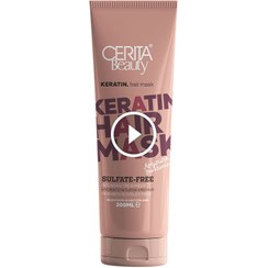 تصویر ماسک مو بدون سولفات سریتا مدل KERATIN HAIR MASK حاوی کراتین و آرژنین حجم 200 میل 