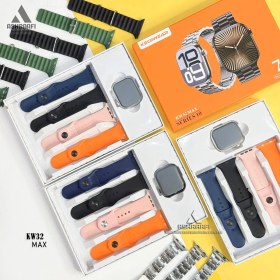 تصویر ساعت هوشمند اپل KW32 MAX با ۷ بند متنوع 