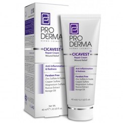 تصویر کرم بازسازی کننده پوست سیکا وست پرودرما ا Pro Derma Cicavest Repair Cream 40ml Pro Derma Cicavest Repair Cream 40ml