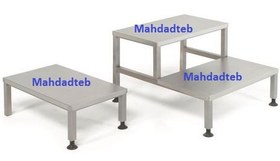 تصویر تک پله استیل ، دو پله استیل - کد -MHT217 - تک پله 25*35 ارتفاع 25 استیل ضد زنگ Stainless steel surgical Steps