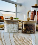 تصویر قندان بامبو مدل مربع شیک و خاص 