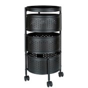 تصویر سبد سیب زمینی و پیاز ساین مدل گرد سه طبقه کد 443 