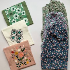 تصویر ست تیشرت شلوار گل 