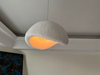 تصویر لوستر راگبل پاپیه ماشه قطر ۴۰ طرح مینیمال 