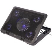 تصویر پایه خنک کننده لپ تاپ پی نت مدل P704 با پنج فن LED 