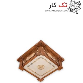 تصویر روشنایی چوبی سقفی طرح آیتک (کوچک) 