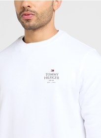 تصویر سویشرت یقه گرد با لوگو برند Tommy Hilfiger Logo Crew Neck Sweatshirt